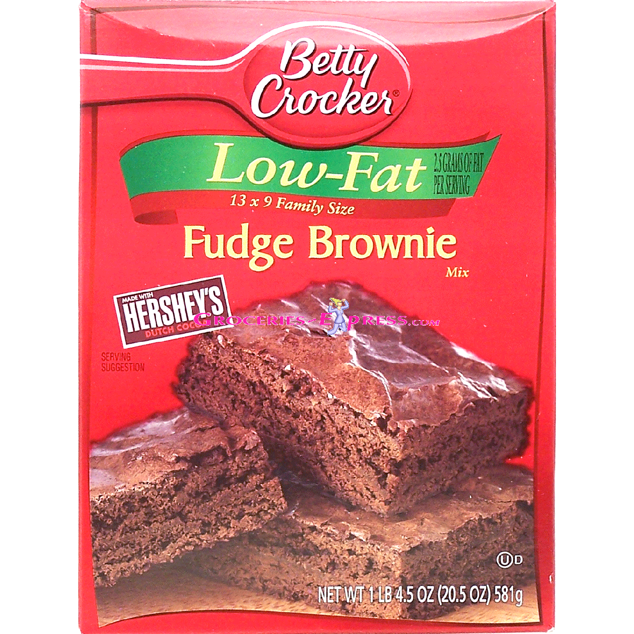 Betty Crocker Brownie Mix low fat fudge brownie mix, family size20.5oz