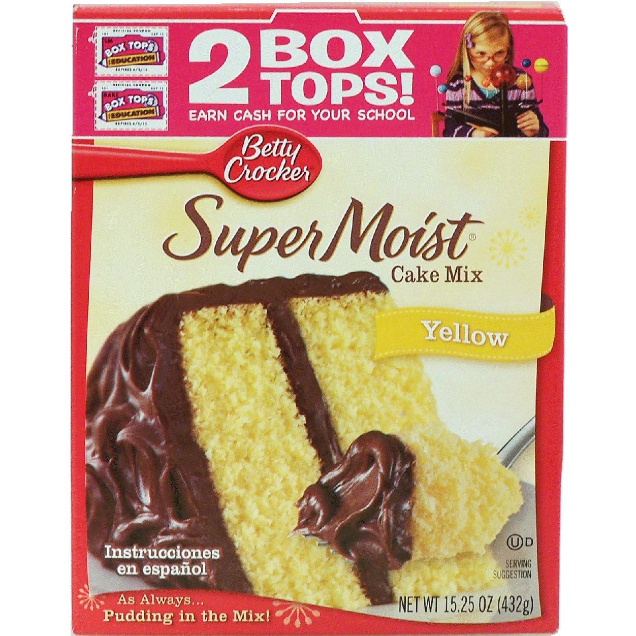 Betty crocker super moist yellow cake mix 15 25oz
