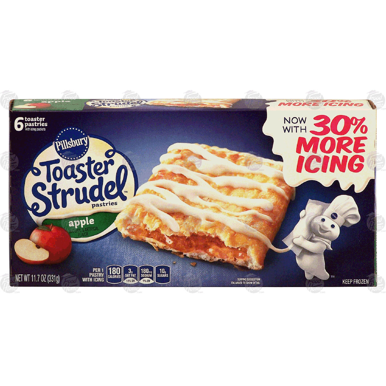 Pillsbury Toaster Strudel apple filled toaster pastries with ic11.7-oz ...