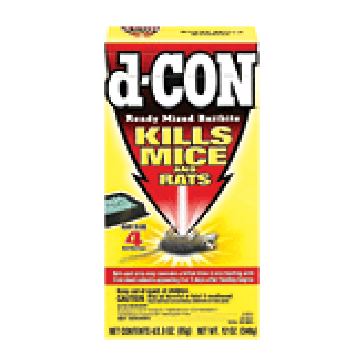 d-CON Ready Mixed Baitbits Kills Rats & Mice w/ Warfarin 1 ea 4 oz Bait Tray C7 