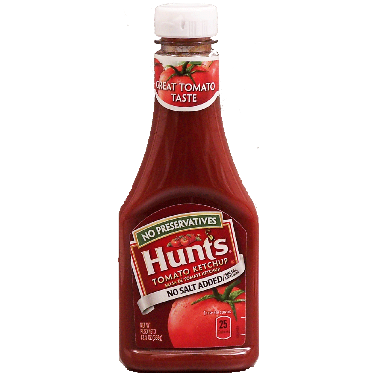 Hunt&amp;#39;s tomato ketchup, no salt added, no high fructose corn syr13.5oz ...
