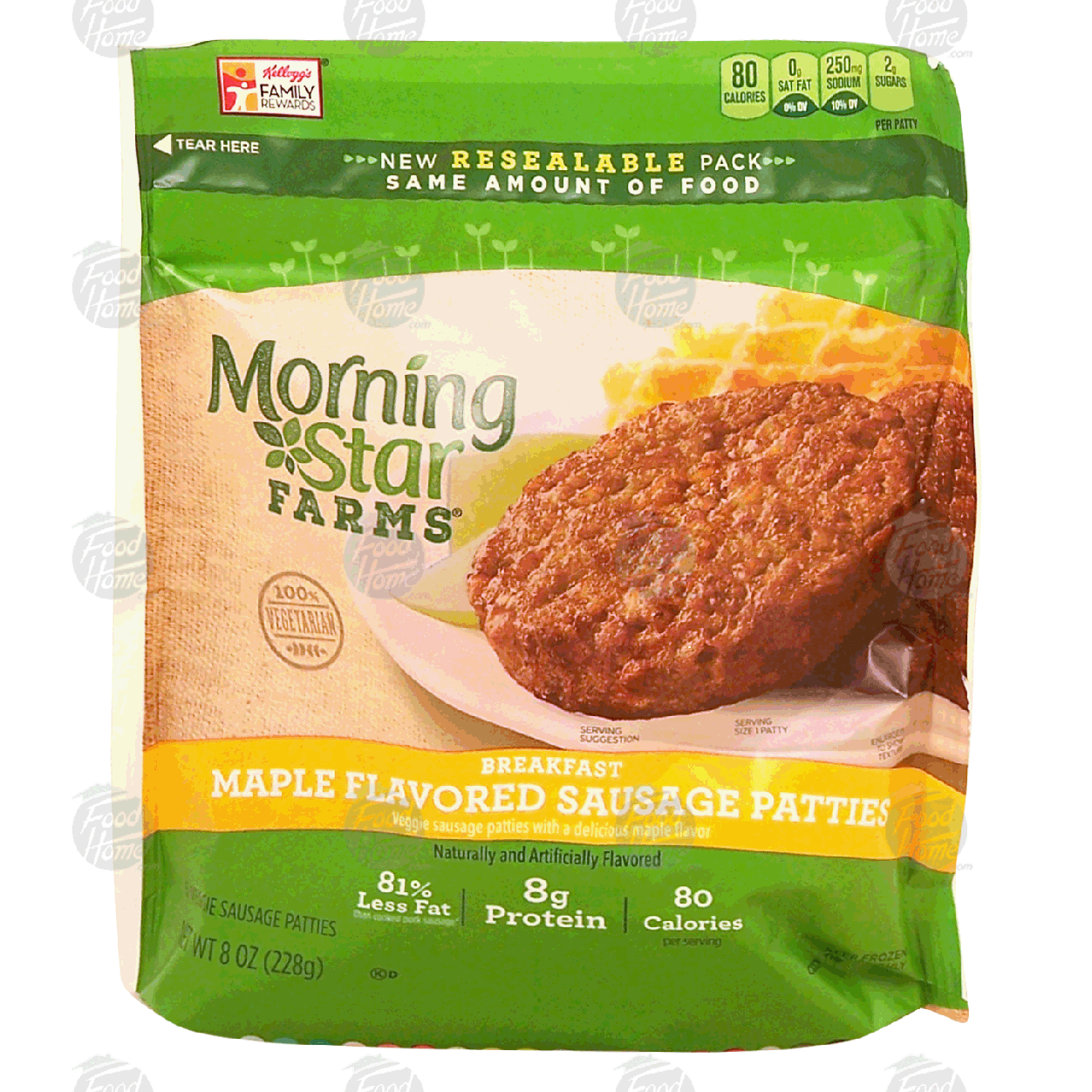 Morningstar Farms Breakfast Veggie Sausage Patties Maple Flavored 8oz morningstar-farms-breakfast-veggie-sausage-patties-maple-flavored-8oz
