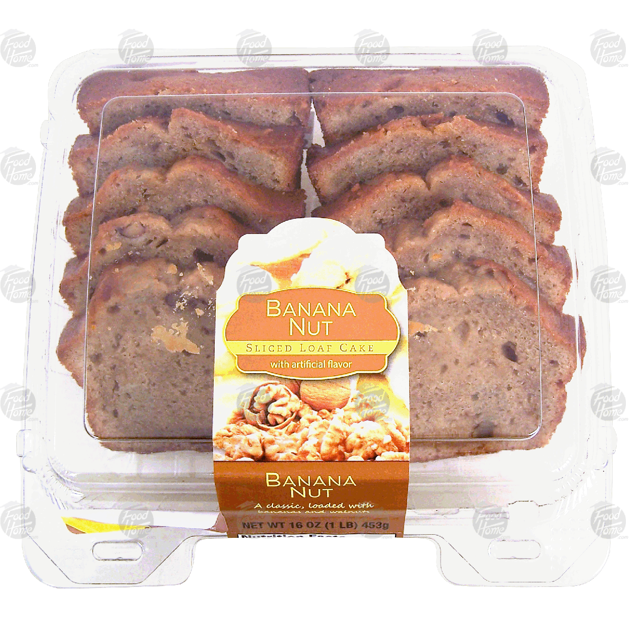 CSM Bakery banana nut sliced loaf cake 16 oz Cake Donut Bakery