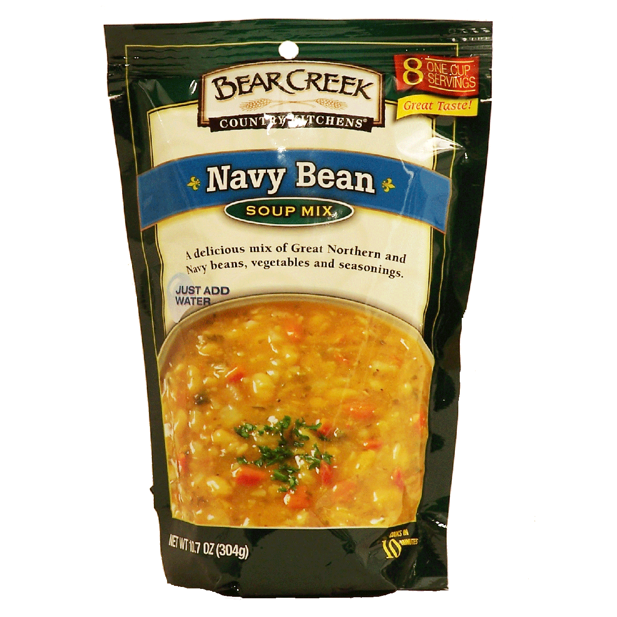 Bear Creek Country Kitchens navy bean soup mix, just add water 10.7oz