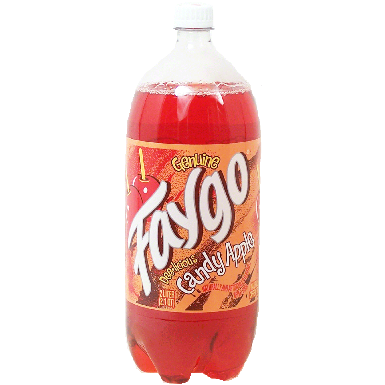Faygo Candy Apple Flavored Carbonated Soda Caffeine Free 2ltr