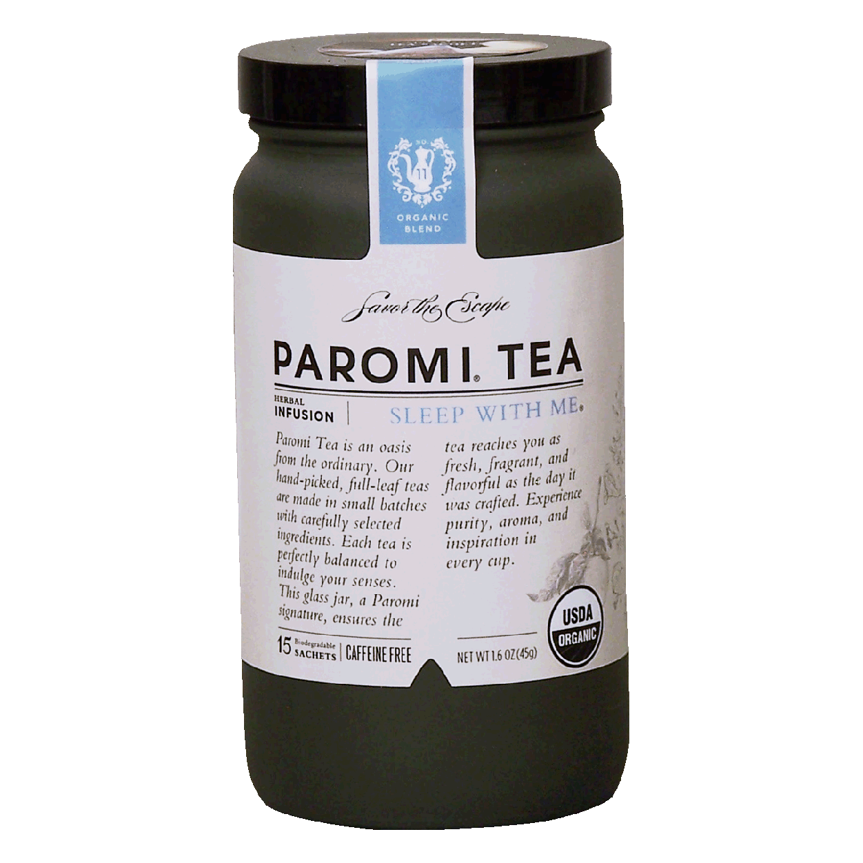 Paromi Tea Sleep with Me herbal infusion tea sachets, caffeine fr1.6oz ...