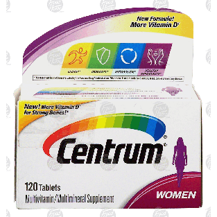 Centrum Women multivitamin/multimineral supplement  120ct