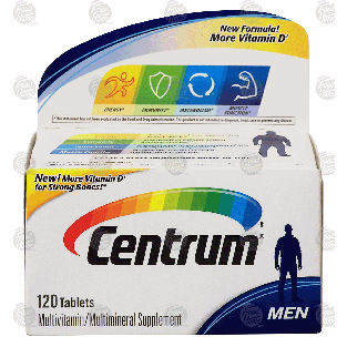 Centrum Men multivitamin/multimineral supplement, tablets  120ct