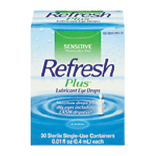 Refresh Plus lubricant eye drops, moisturizing relief, single-use  30ct