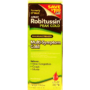 adult multi-symptom cold syrup, non-drowsy