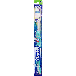 regular 40, straight, soft bristle toothbrush, indicator bristles, comfort grip