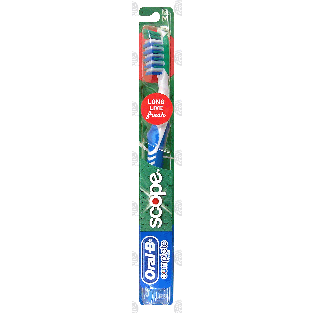 Oral-b Advantage 123 toothbrush, MED, 50P, Soft Gum Stimulators 1ct
