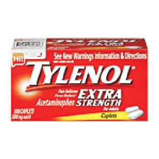 pain reliever/fever reducer acetaminophen caplets 500mg each