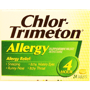 Chlor-trimeton Allergy relieves sneezing, runny nose, itchy & wate24ct