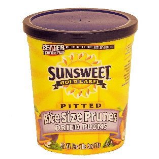 pitted bite size prunes, dried plums