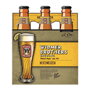 Widmer Brothers Hefeweizen unfiltered wheat beer, 6 12-ounce glass 6pk