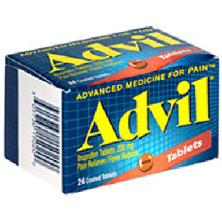 Advil  ibuprofen coated tablets, 200mg pain reliever/fever reducer 24ct