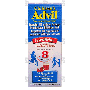 Advil Fever children's ibuprofen oral suspension 100mg per 5ml f 4fl oz