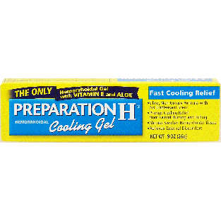 Preparation H  hemorrhoidal cooling gel  0.9oz