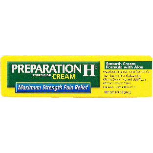Preparation H  hemorrhoidal cream with aloe, maximum strength  0.9oz