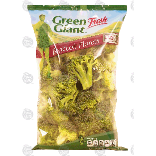 broccoli florets, steams in pack