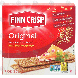 original, thin rye crispbread with sourdough rye
