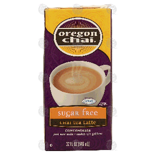 Oregon Chai  sugar free. chai tea latte concentrate, just add 32-fl oz