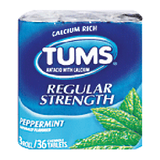 Regular Strength Peppermint Tablets 3 Roll