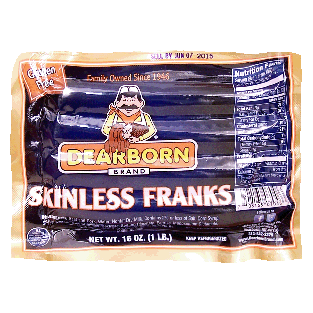 Dearborn  skinless franks, 8-count 16oz