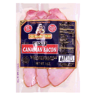 sliced canadian bacon