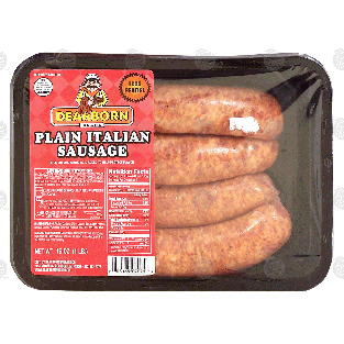 Dearborn  plain italian sausage, 4-count 16oz