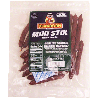 Dearborn Mini Stix hunters sausage with real jalapenos 8oz