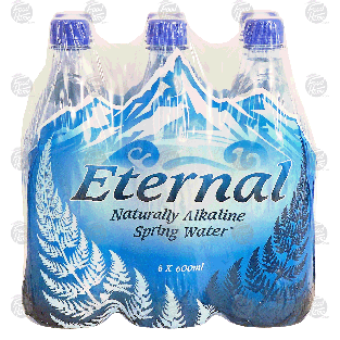 Eternal  naturally alkaline spring water 6-ct