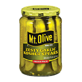 Mt. Olive Pickles Zesty Garlic Kosher Spears 24fl oz