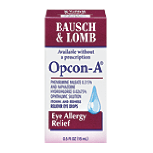 Bausch & Lomb Opcon-A eye allergy relief  0.5fl oz