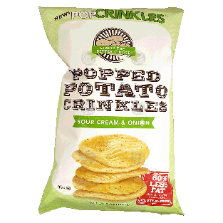 Pop Crinkles  popped potato crinkles, sour cream & onion 3.5oz