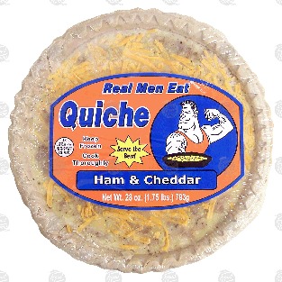 Real Men Eat Quiche ham & cheddar 28-oz