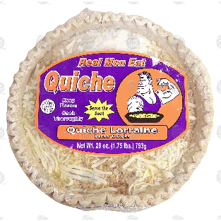 Real Men Eat Quiche quiche lorraine; bacon & swiss 28-oz