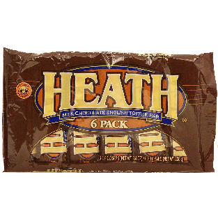 Hershey's  heath 1.4 oz milk chocolate english toffee candy bars  8.4oz