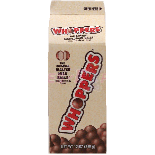 Whoppers  the original malted milk balls  12oz