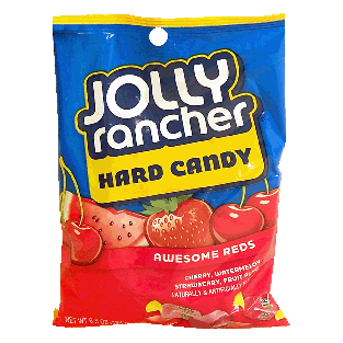 Jolly Rancher Awesome Reds hard candy; cherry, watermelon, strawb 6.5oz