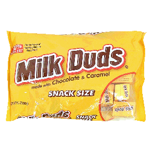 Milk Duds  chocolate & caramel candies in a box, snack size 9.3oz