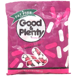 Good & Plenty  assorted licorice candies  7oz