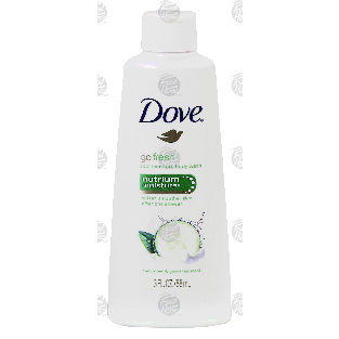Dove go fresh cool moisture body wash, cucumber & green tea scen 3fl oz
