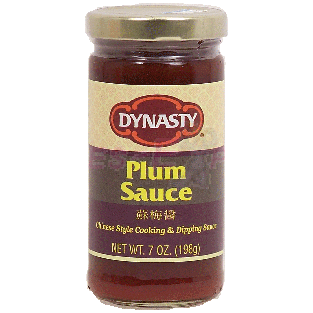 Dynasty  plum sauce; chinese style cooking & dipping sauce 7oz