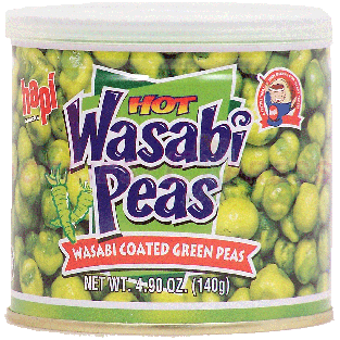 Hapi  hot wasabi peas wasabi coated green peas 4.9oz