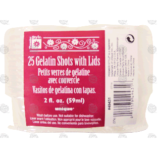 Premier Stylz  25 gelatin shots with lids  25ct