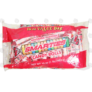 Smarties  candy rolls, assorted flavors  16oz