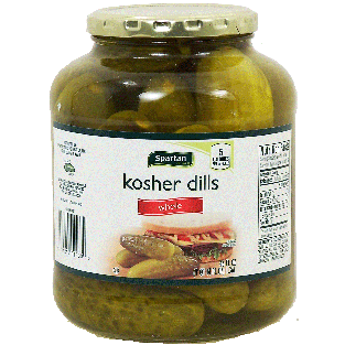 Spartan  whole kosher dill pickles, keep refrigerated 32fl oz