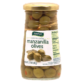 Spartan  stuffed spanish manzanilla olives 5.75oz